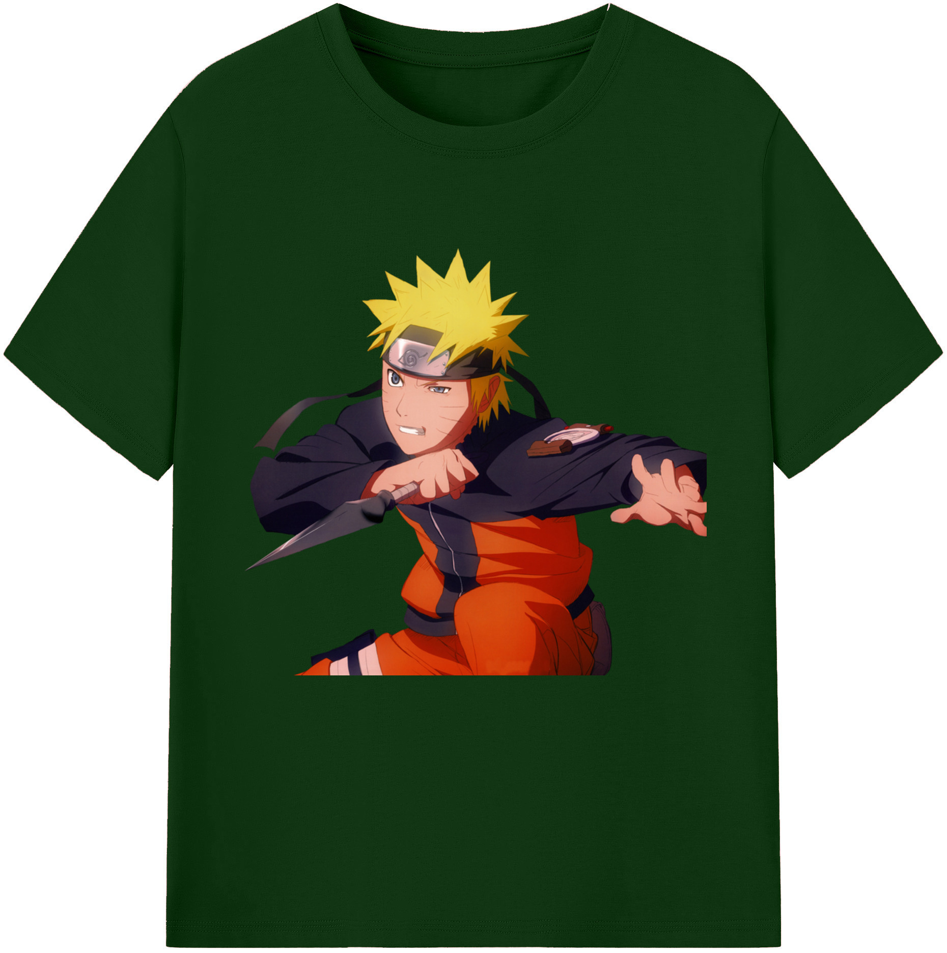 （画像用） NARUTO -ナルト- うずまき ナルト Uzumaki Naruto 綿100％半袖Tシャツ（フロントプリント）